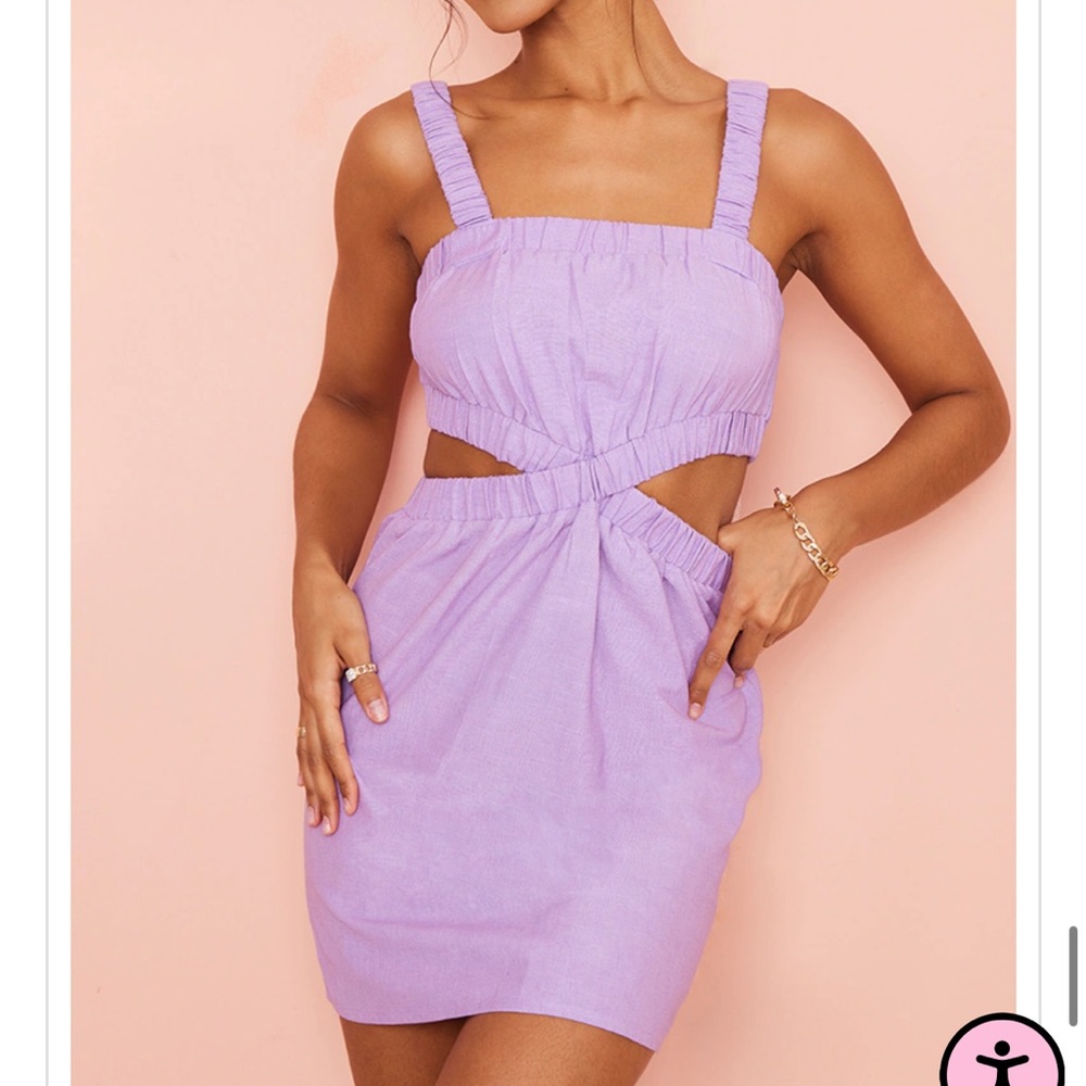 PrettyLittleThing Lilac Mini Dress